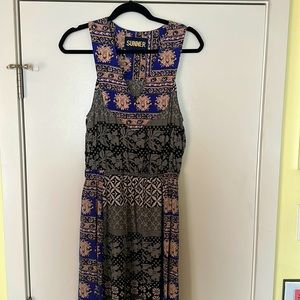 Silk Maxi Sleeveless Dress by Sunner Size Small